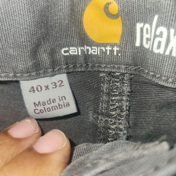 CARHARTT RUGGED FLEX RELAXED FIT CANVAS WORK PANTS SIZE 40X 32 - Picture 3 of 6